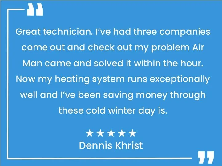 Slide of Air Man HVAC