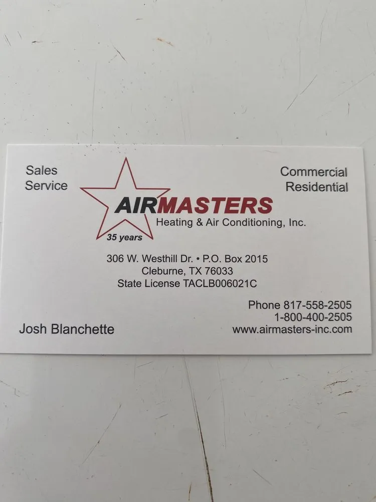 Slide of Airmasters AC, Heat, Plumbing & Electrical