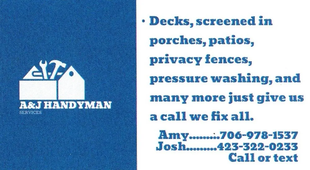 Slide of A&J Handyman Services