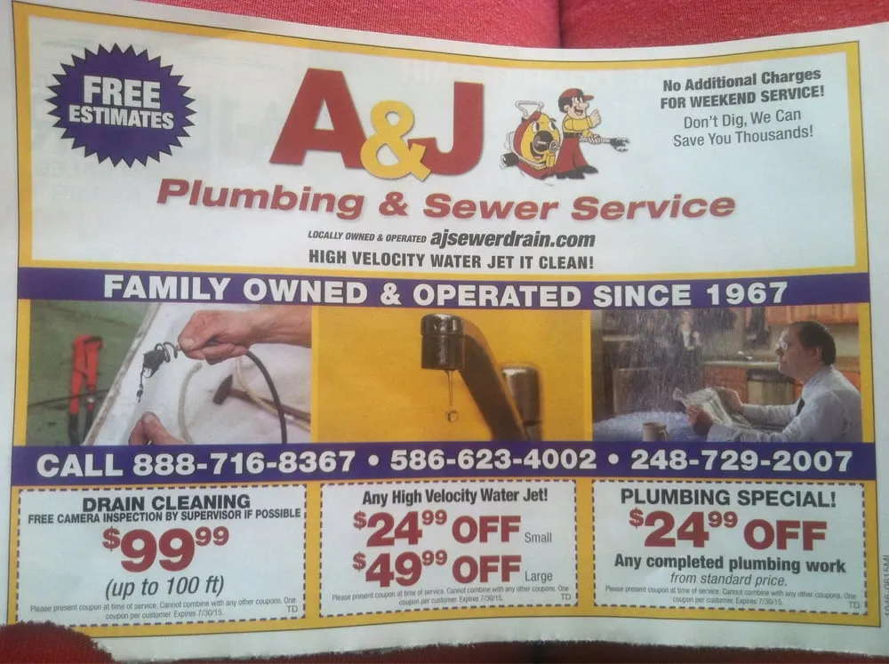Slide of A&J Plumbing & Sewer Service