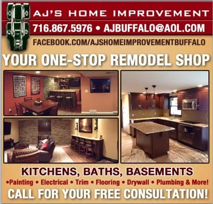 Aj,s Home Improvement Services Logo