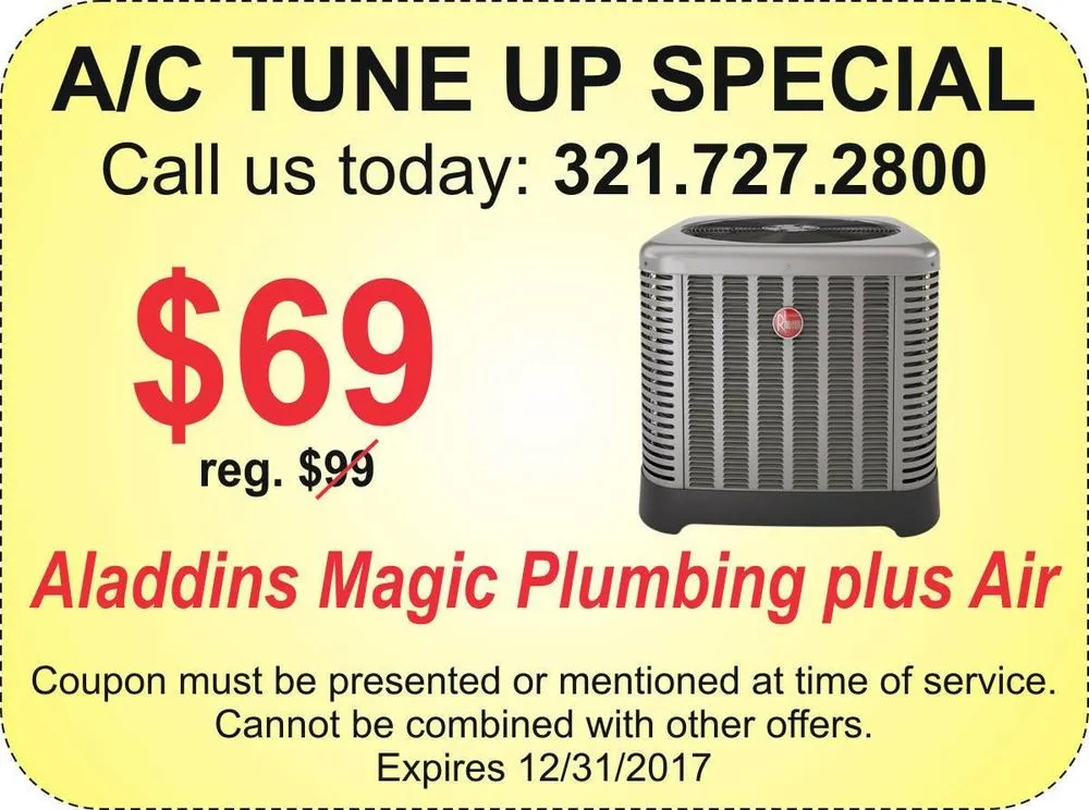 Slide of Aladdins Magic Plumbing & AC
