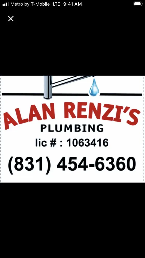 Slide of Alan Renzi’s Plumbing