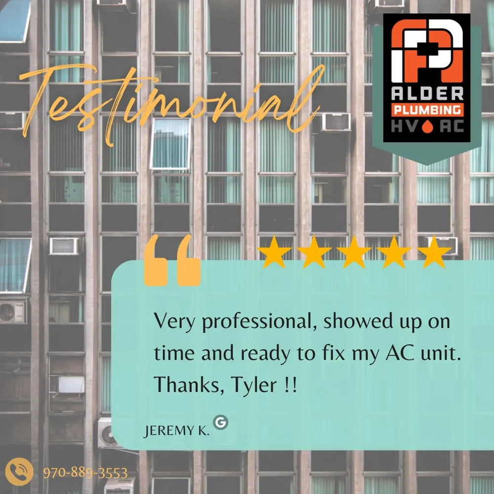 Trusted plumbing repair in Loveland, CO by Alder Plumbing, Heating and Air