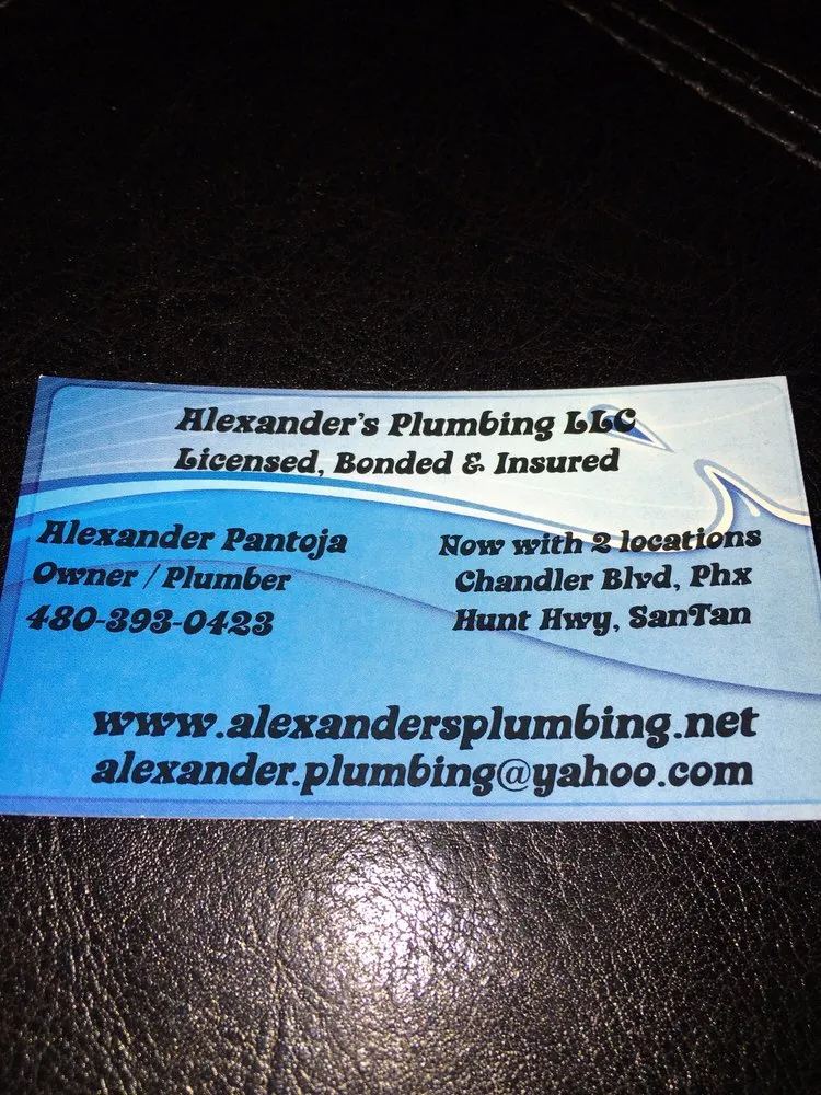 Slide of Alexander's Plumbing