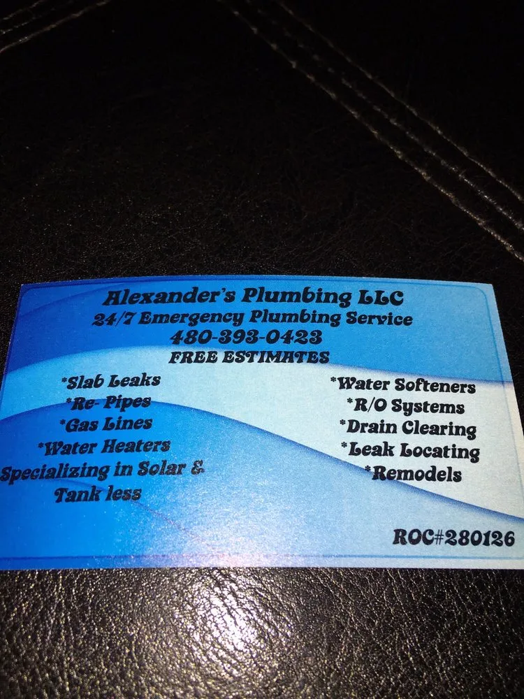 Slide of Alexander's Plumbing