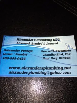 Alexander's Plumbing Logo