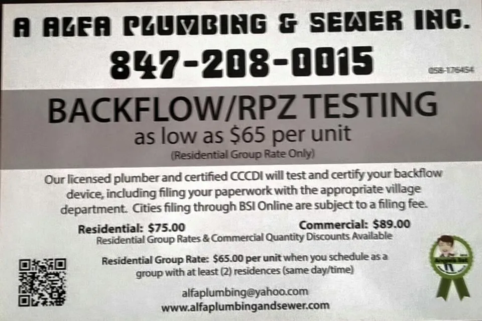 Slide of Alfa Backflow