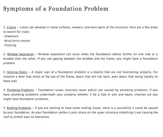 Slide of Align Foundation Repair