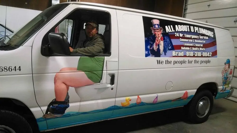 Slide of All About U Plumbing