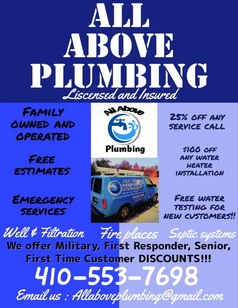 Top-rated drain cleaning in Glen Burnie, MD by All Above Plumbing