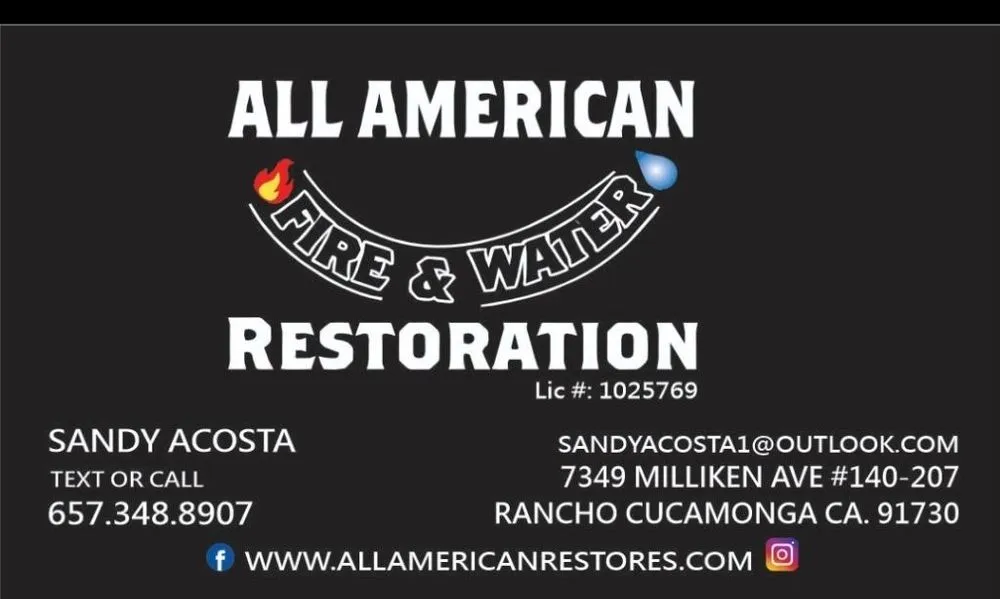 Slide of All American Fire & Water Restoration