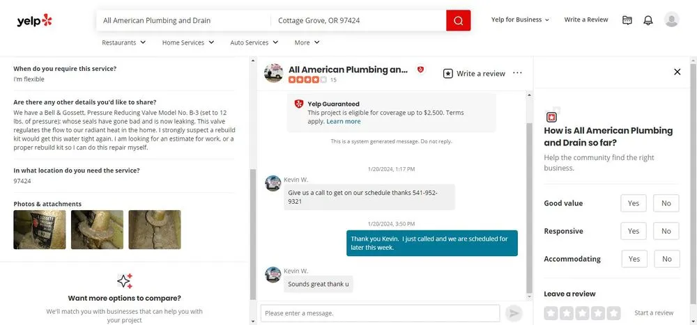 Slide of All American Plumbing and Drain