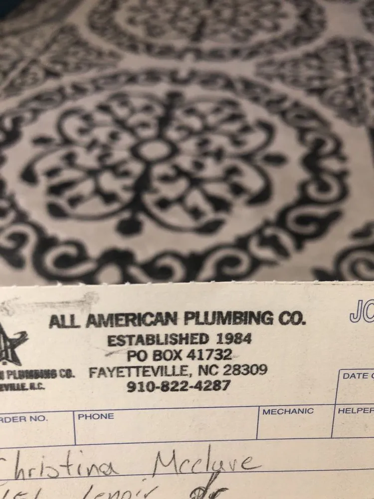 Slide of All American Plumbing