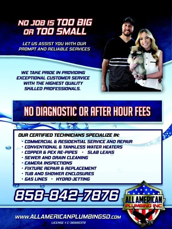 Slide of All American Plumbing