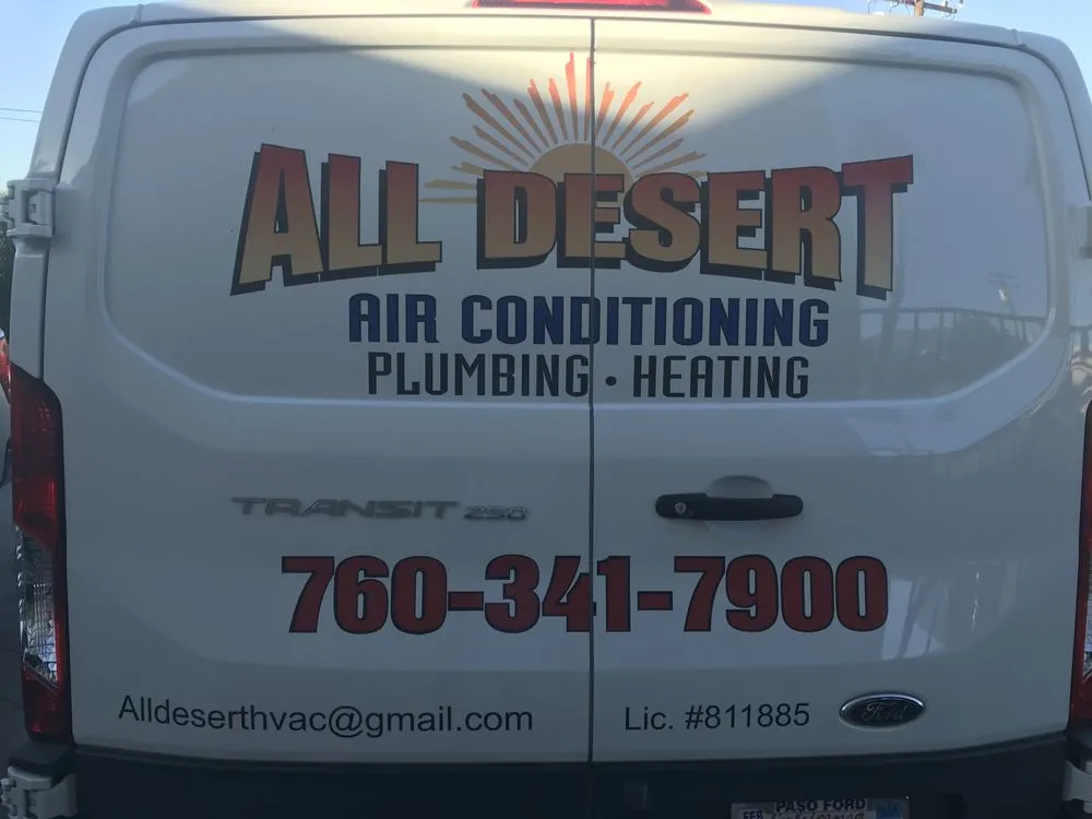 Emergency drain cleaning for homes in Palm Desert, CA by All Desert Plumbing, Heating & A/C
