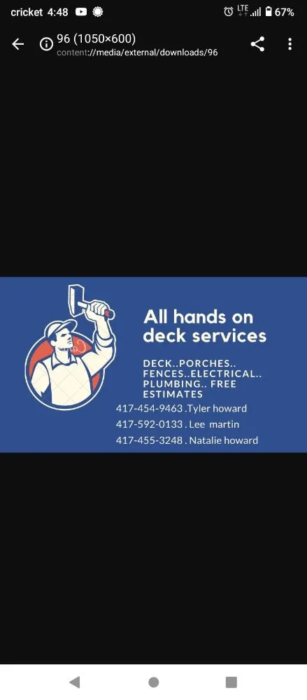 Slide of All Hands on Deck Service