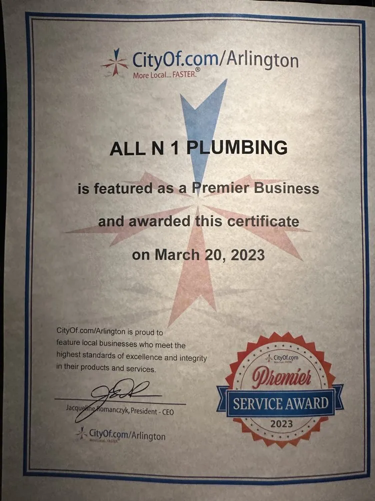 Slide of All N 1 Plumbing Services