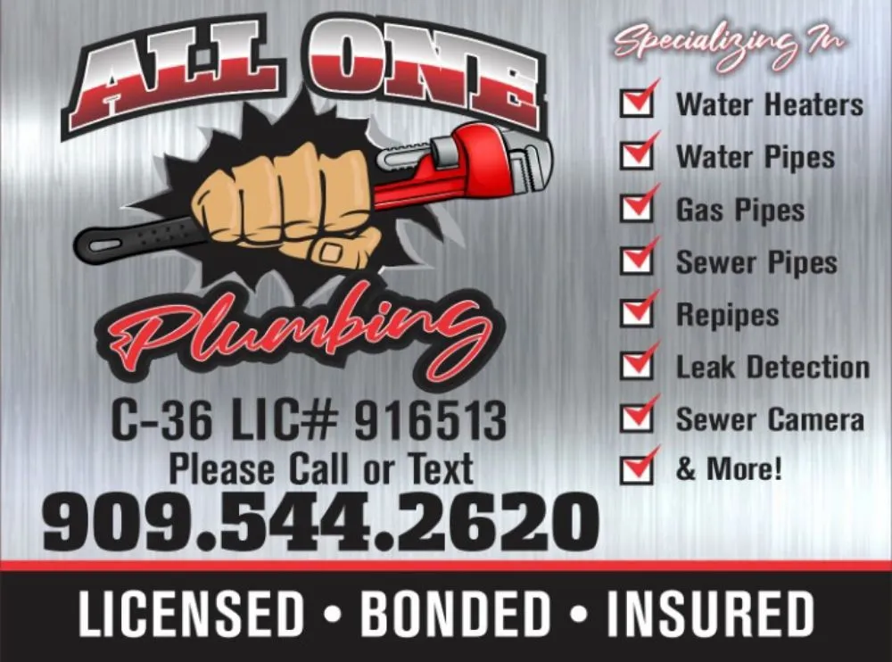 Slide of All One Plumbing