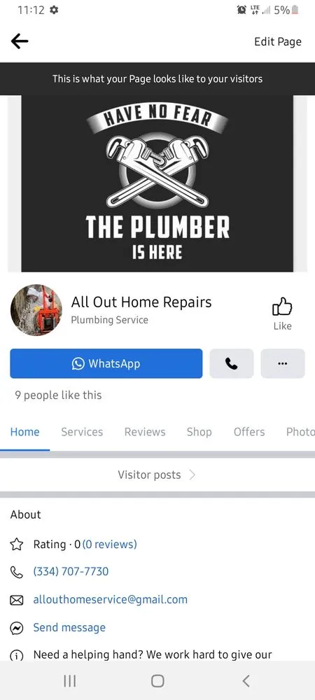 Slide of All Out Home Repairs