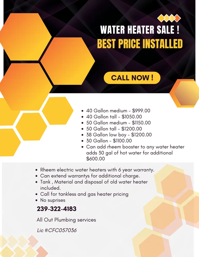 Slide of All Out Plumbing Services