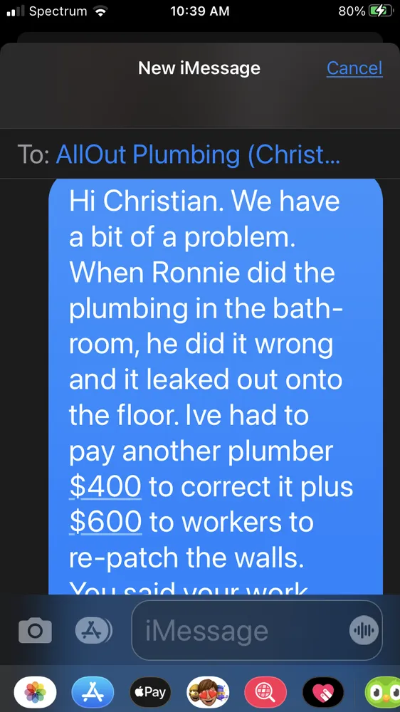 Slide of All Out Plumbing