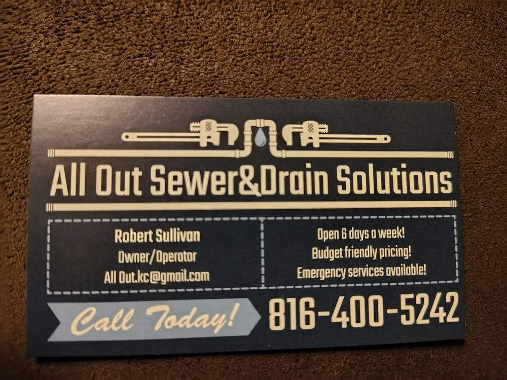 Slide of All Out Sewer & Drain Solutions