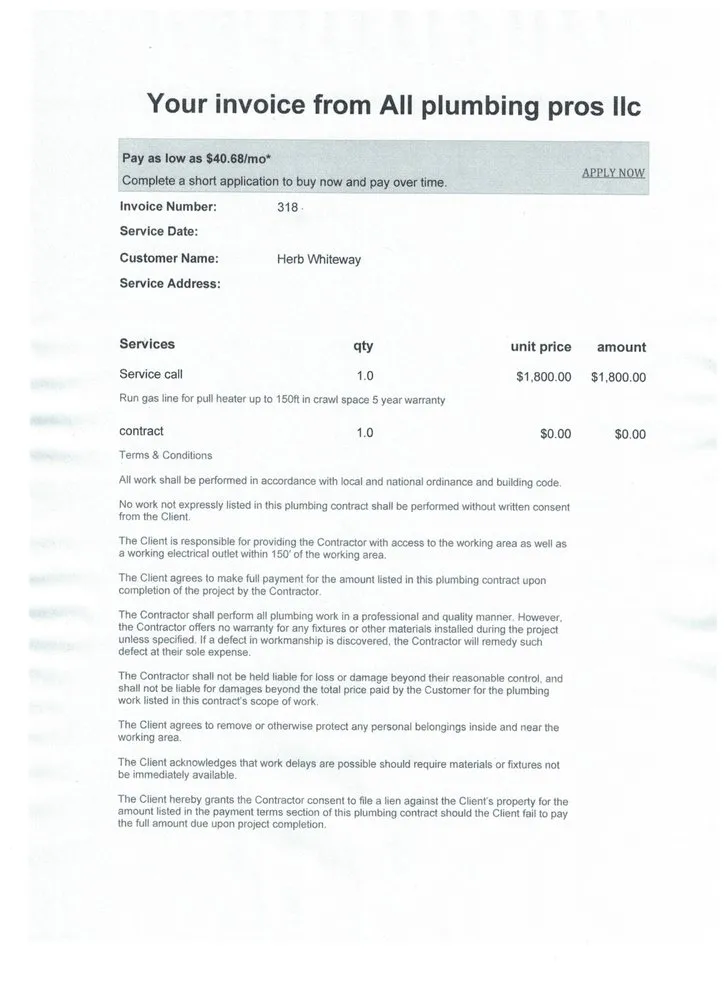 Slide of All Plumbing Pros