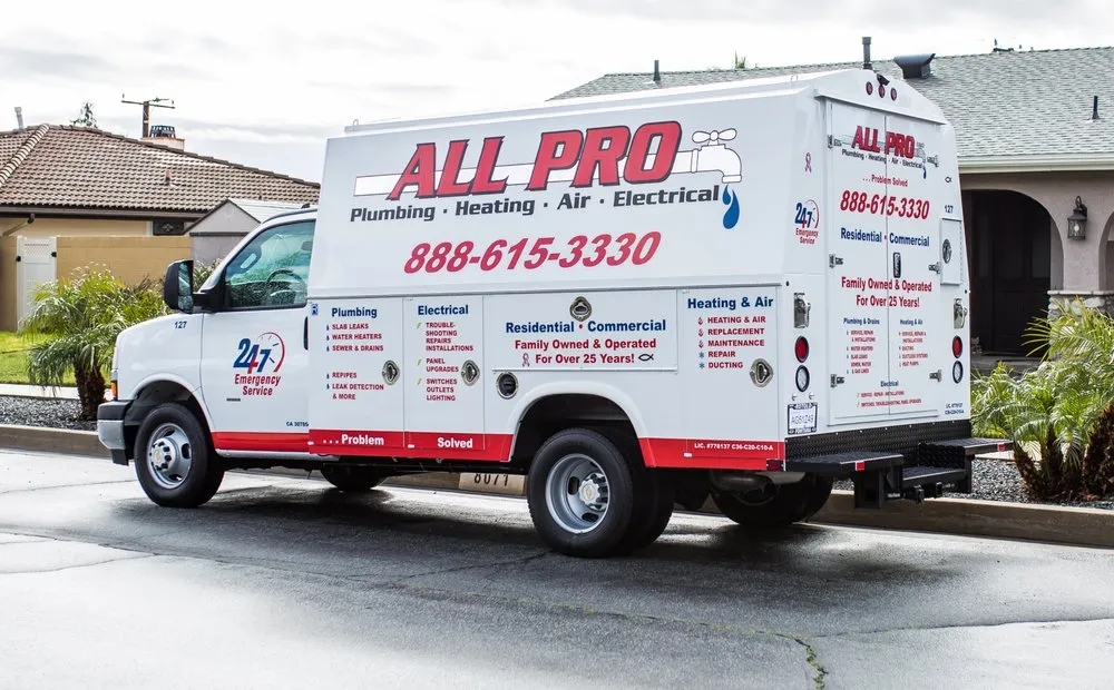 Expert plumbing repair for homes in Ontario, CA by All Pro Cooling, Heating, Plumbing & Electrical