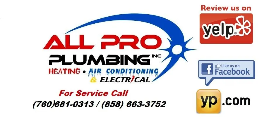 Trusted drain cleaning experts serving Oceanside, CA - All Pro Plumbing, Heating, Air Conditioning & Electrical