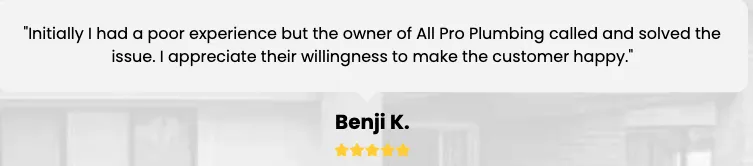 Slide of All Pro Plumbing