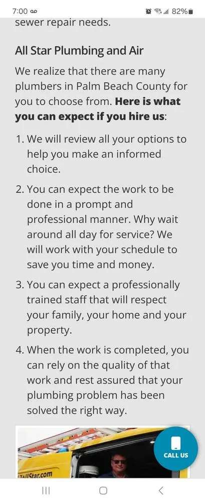 Slide of All Star Plumbing and Air