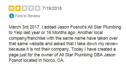 Slide of All Star Plumbing