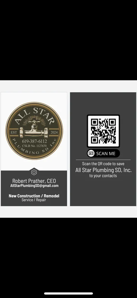 Slide of All Star Plumbing SD