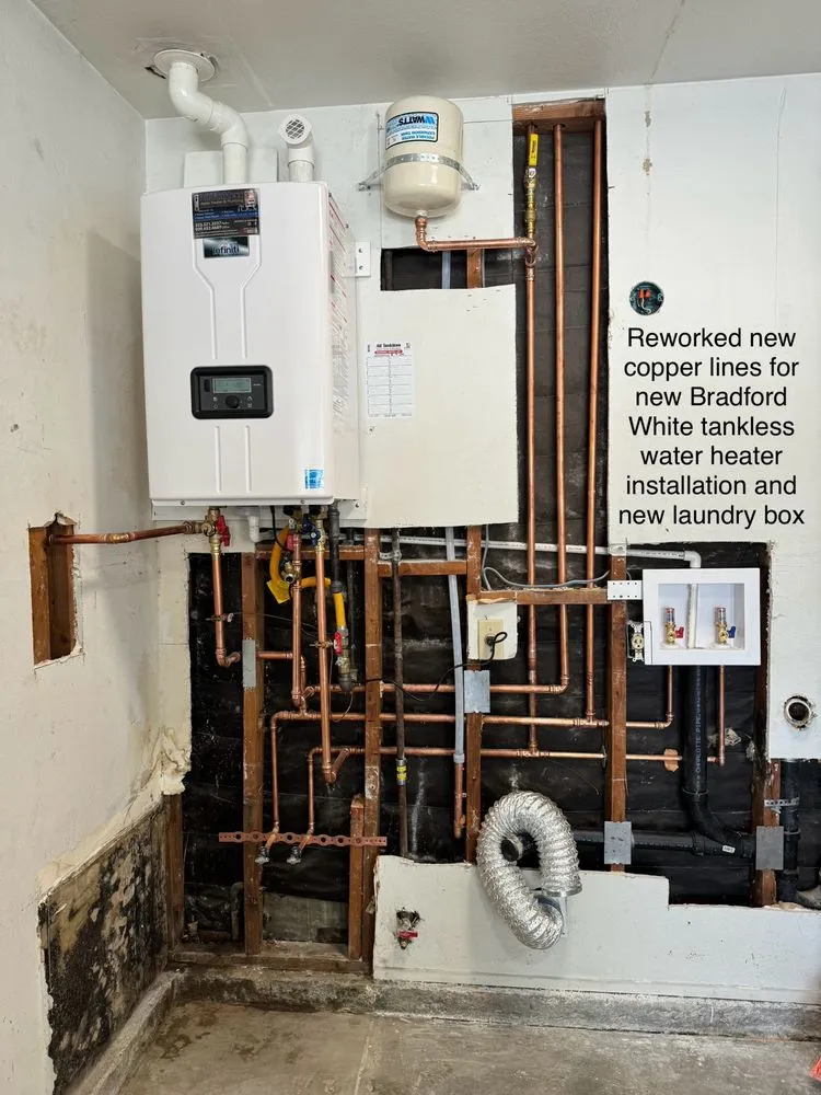 Slide of All Tankless Water Heater & Plumbing