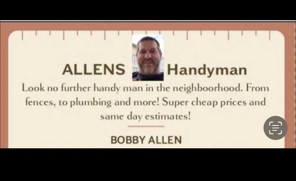 Slide of Allen's Handyman
