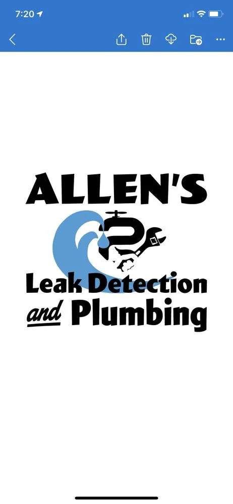 Slide of Allen's Leak Detection and plumbing