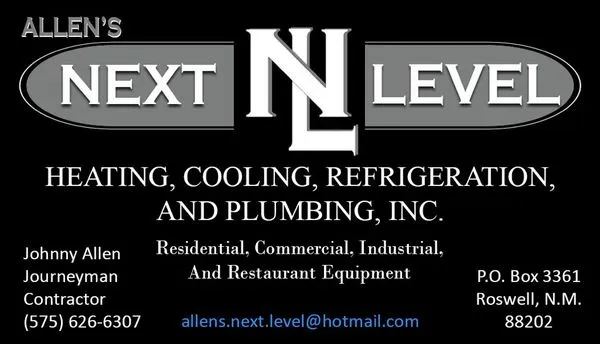 Allen's Next Level Heating Cooling Refrigeration & Plumbing Logo