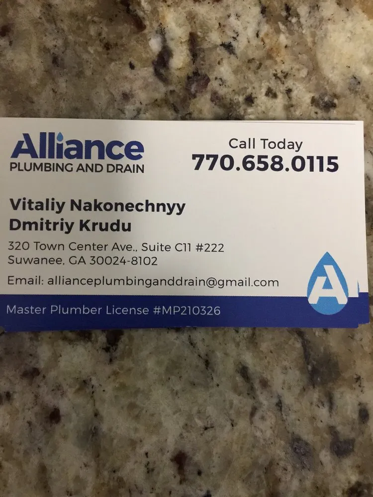 Slide of Alliance Plumbing and Drain