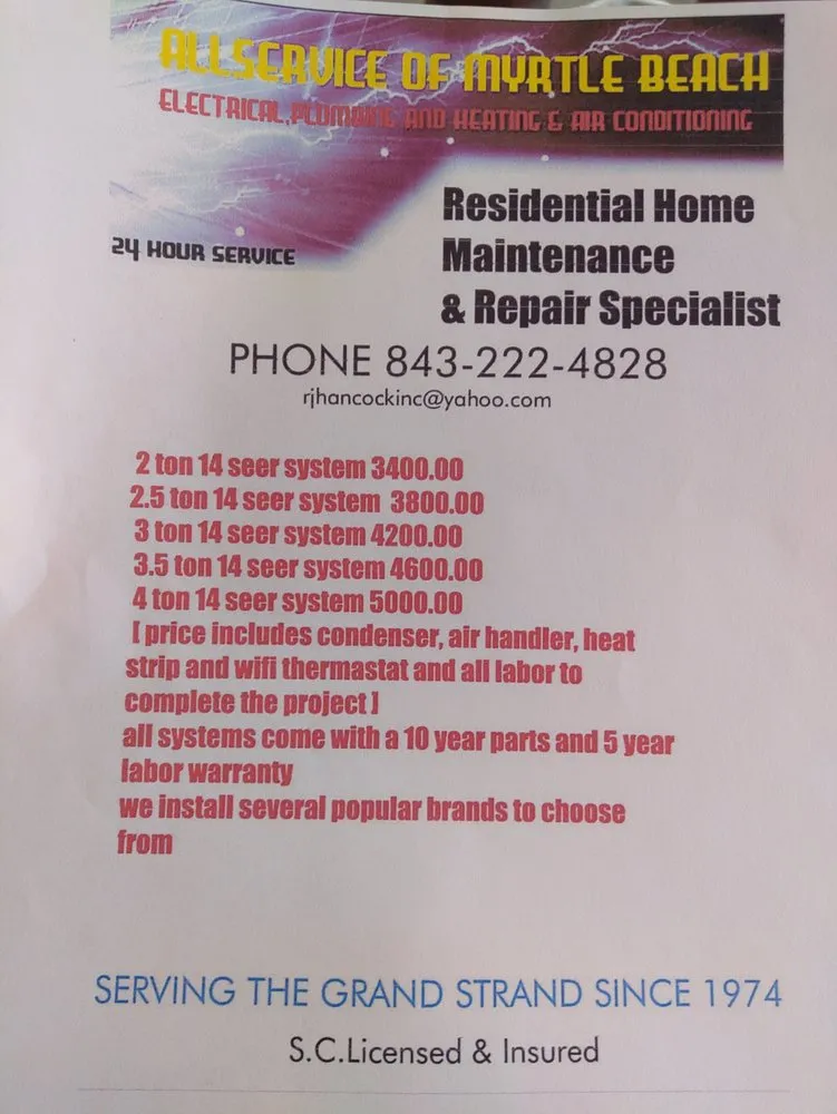 Slide of Allservice of Myrtle Beach