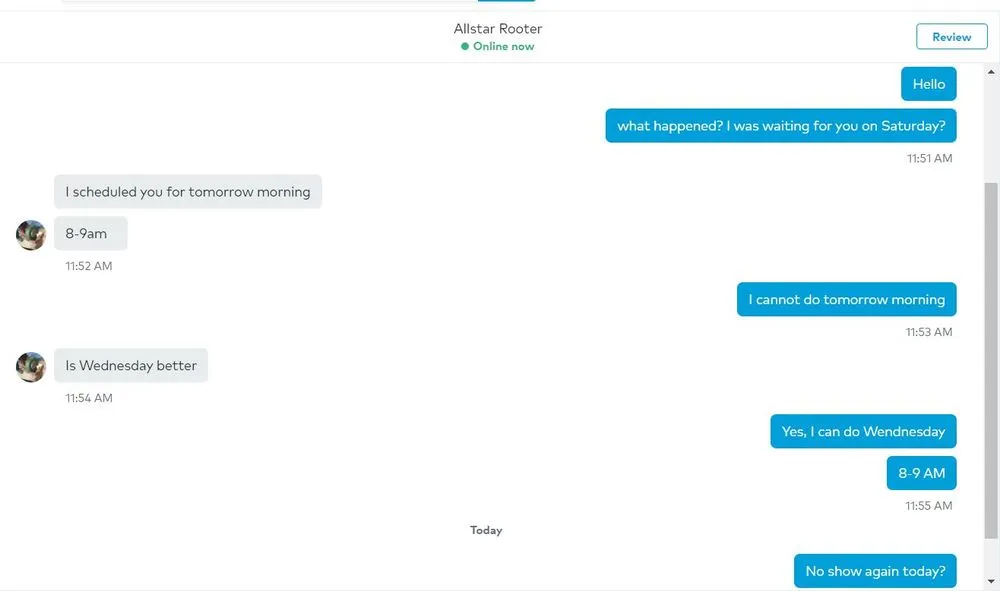 Slide of Allstar Rooter Plumbing