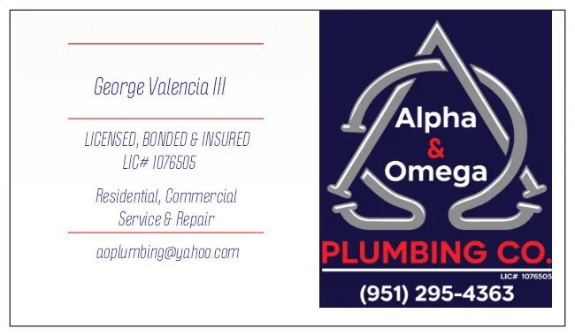 Slide of Alpha And Omega Plumbing