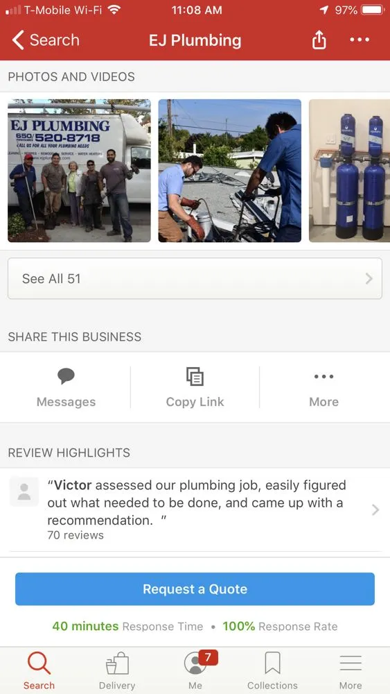 Slide of Al's Plumbing Service