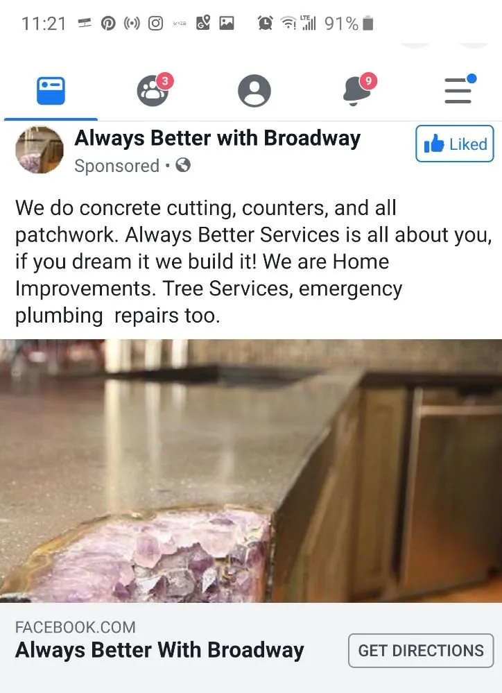 Slide of Always Better Services