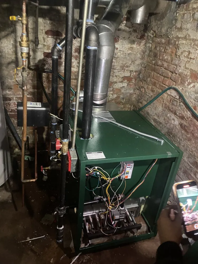 Slide of Always flowing piping and heating