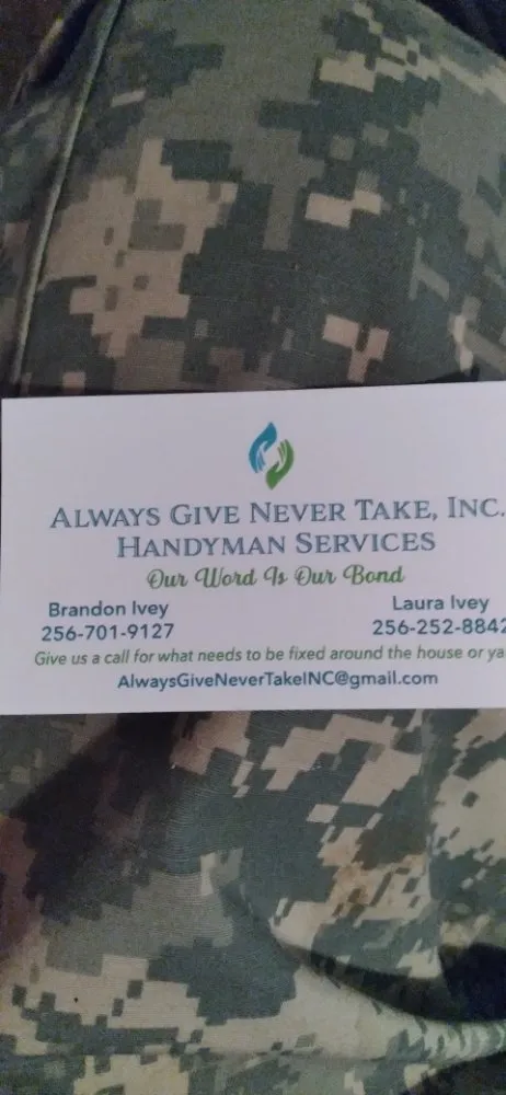 Slide of Always Give Never Take