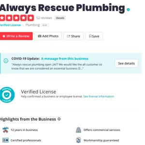 Slide of Always Rescue Plumbing