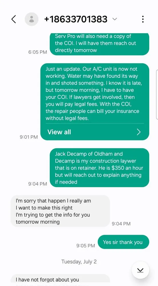 Slide of A&M Electric Services