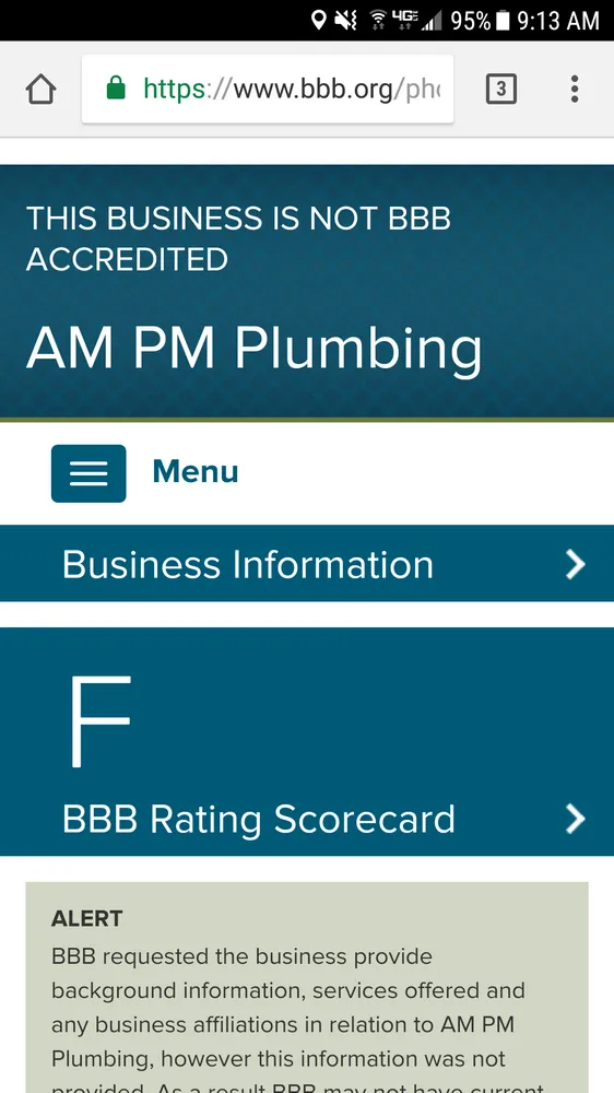 Slide of AM PM Plumbing