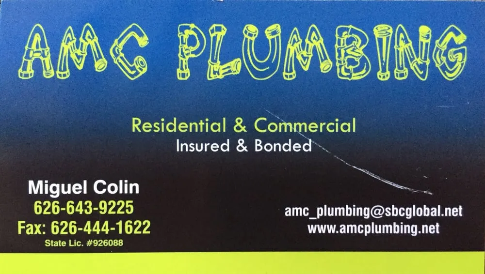 Slide of AMC Plumbing